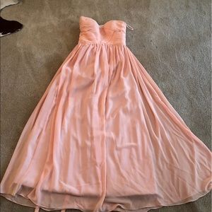 Peach formal dress